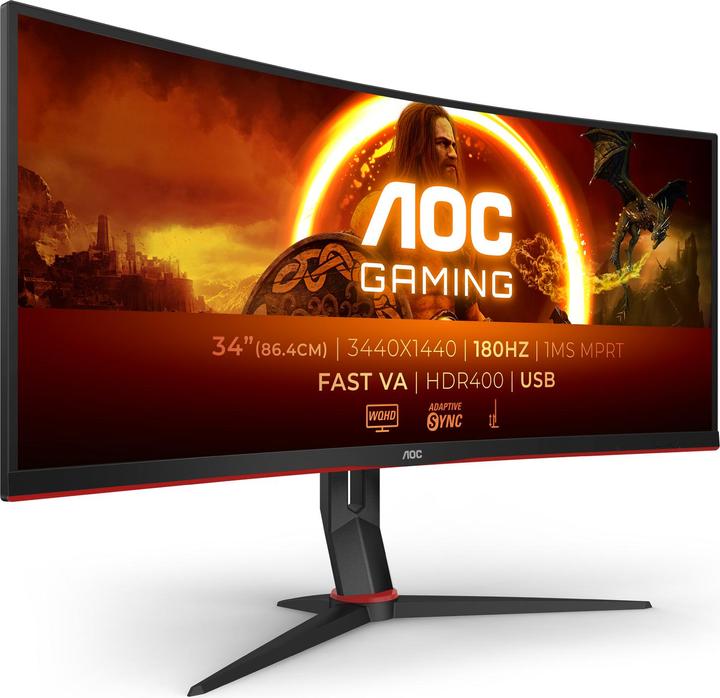 Image du produit AOC CU34G2XPD/BK (3440 x 1440 pixels, 34")