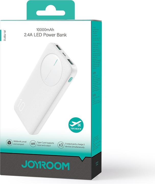 Produktbild Joyroom Charger (10000 mAh, 24 W, 37 Wh)