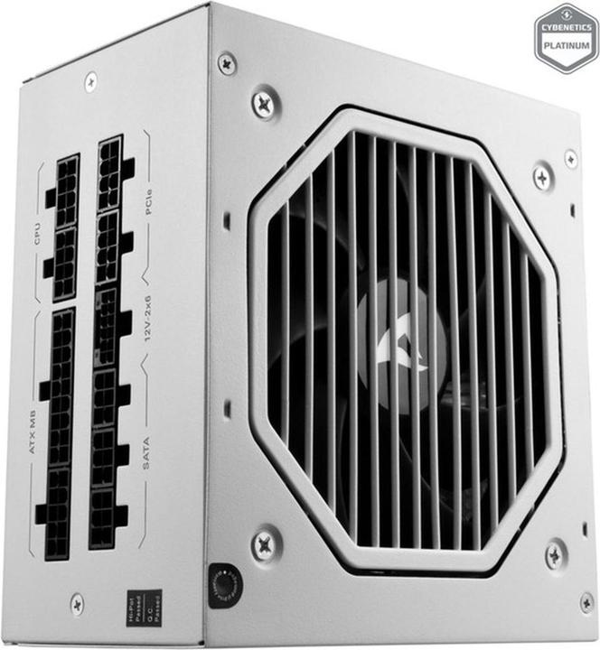 Immagine prodotto Sharkoon Rebel P20 1000 White (bianco, 1x connettore 12 pin ad alta potenza, 4x PCIe, gestione dei cavi (1000 W)