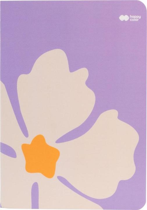 Happy Color A6/32K genähtes Notizbuch, Bloom-Linie Pastell (A6, Lined, Soft cover)