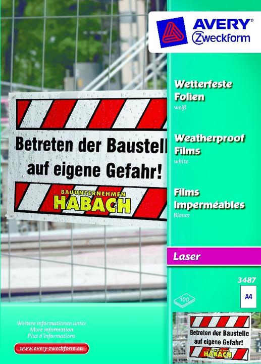 Image du produit Avery 3487 Foils (120 g/m², 1x)