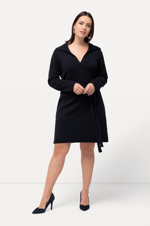Actual product image Ulla Popken Belted Knit Dress (60)