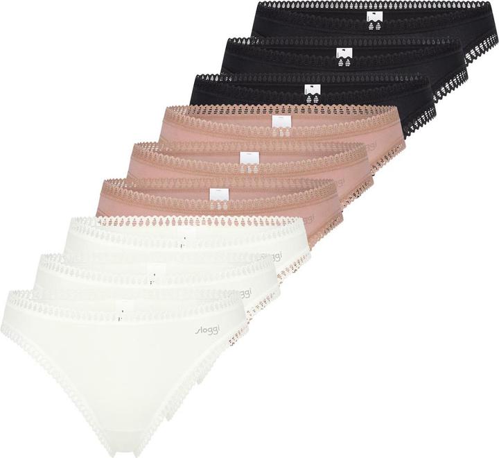 Braun, Creme, Schwarz