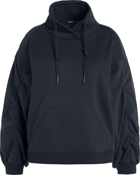 Actual product image Ulla Popken Gathered Sleeve Oversized Fit Sweatshirt (50, 52)