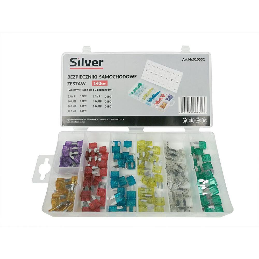 Silver, Fusibile, BEZPIECZNIKI 3-30A 130szt. / (30 A)