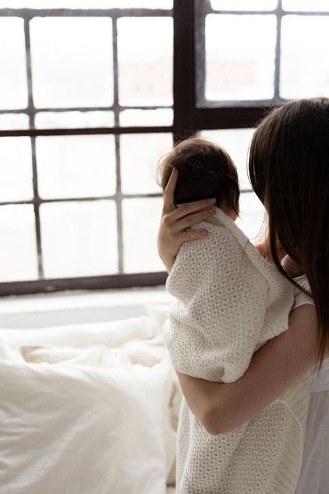 Immagine prodotto My memi Coperta in bambù Catena| Rosa cipria (100 x 80 cm)