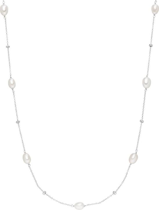 Actual product image Essential pearl necklace, 925 Sterling silver (925 Sterling silver rhodium-plated)