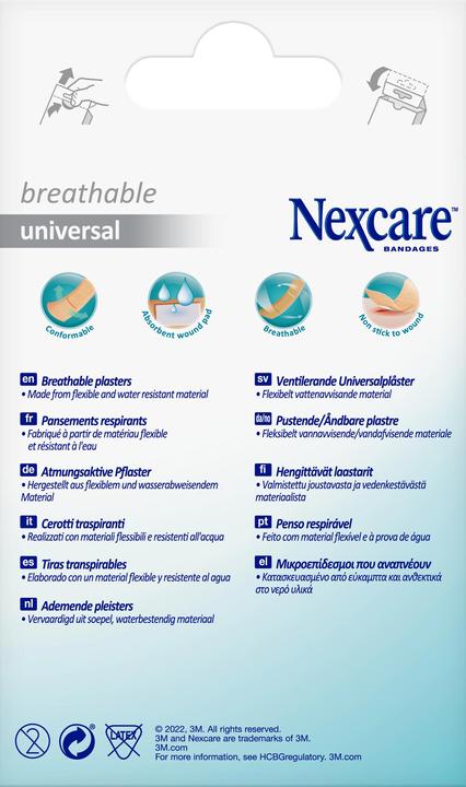 Produktbild Nexcare Breathable Universal Pflaster (20x)