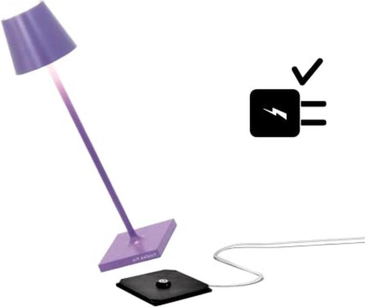 Zafferano Drahtlose LED Tischleuchte, aufladbar, IP65, Farbtemperatur einstellbar, Innen- und Aussenbereich