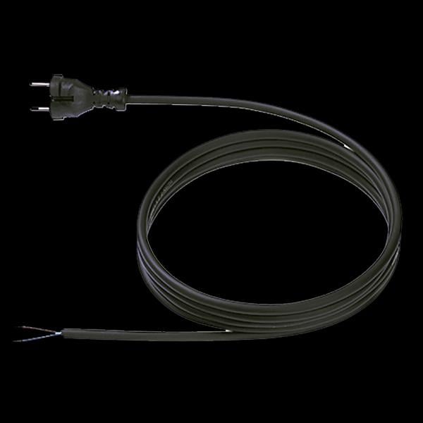 Produktbild Bachmann Konturen-Zuleitung 5m sw 248.176 H07RN-F 2x1,5 Stecker Typ 24G,lose 248.176 (5 m)