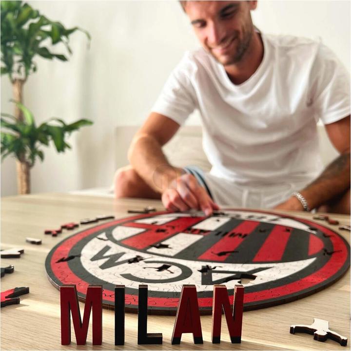 Immagine prodotto Iconic AC Milan - Logo - Puzzle in Legno Taglia L (500 Pezzi) (500 pezzi)