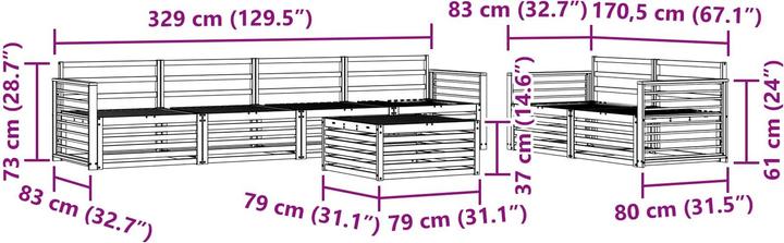 Produktbild vidaXL Outdoor-Sofa