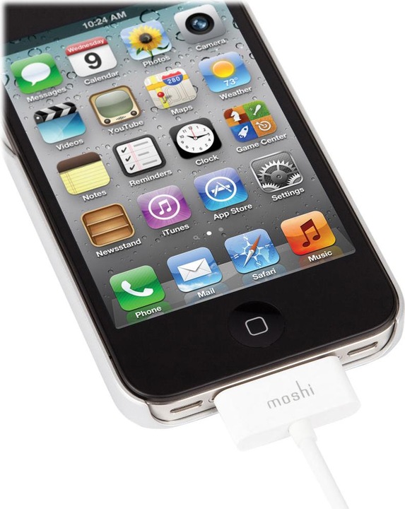Actual product image Moshi iGlaze Hardcase for iPhone 4/4S Titanium (Apple iPhone 4, Apple iPhone 4s)