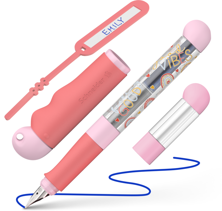 Produktbild Schneider Füller Patrone A Base Kid rosa/rot (Rosa-Rot, 1 x)