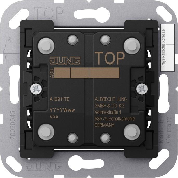 Actual product image JUNG A10911TE KNX extension 1f. Push-button