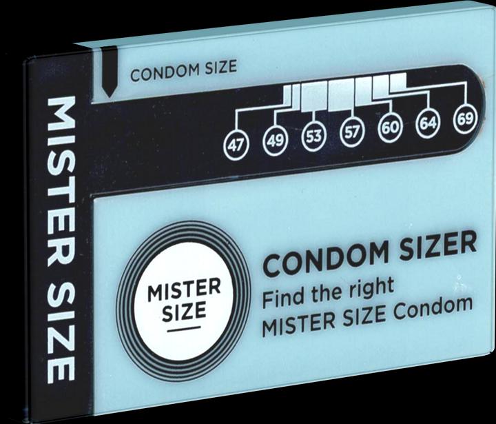 Immagine prodotto Mister Size Condom Sizer" Determina subito la taglia del tuo preservativo (inglese) (1 pz.)