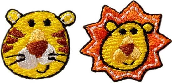 Actual product image Mono Quick Tiger + lion (2 pcs., 2.40 x 1.90 cm)