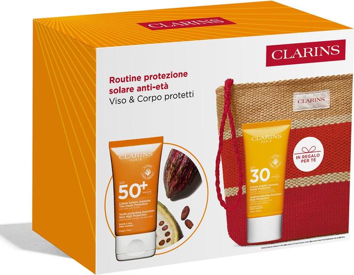 Immagine prodotto Clarins Routine protezione solare anti-età - Viso & Corpo protetti. (Set per la cura dei capelli)