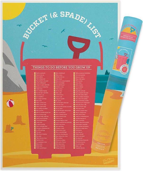 Actual product image Luckies Scratch Map Bucket List (44 x 62 cm)