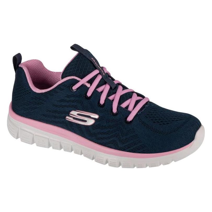 Skechers, Damen, Sneakers, Buty Graceful Get Connected Navy/Pink*38.5, Blau, Pink, (38.5)