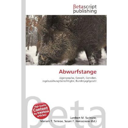 Abwurfstange, Fachbücher