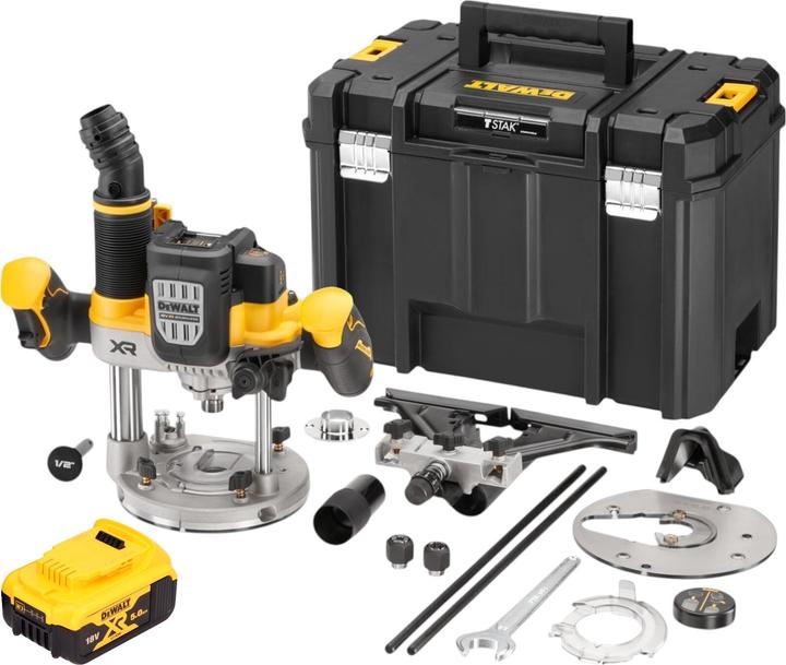 Actual product image DeWalt DCW 620 NT cordless router 18 V 12 mm brushless + 1x 5.0 Ah battery + TSTAK - without (Router)