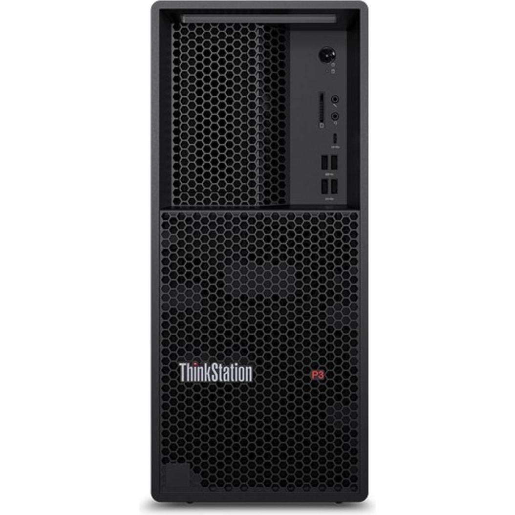 Lenovo ThinkStation P3 Tower (1000 GB, 32 GB, Intel Core i7-14700K, UHD Graphics 770), PC, Schwarz