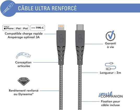 Produktbild Force Power USB-C/Lightning-Kabel (2 m, USB 3.2 Gen 1)