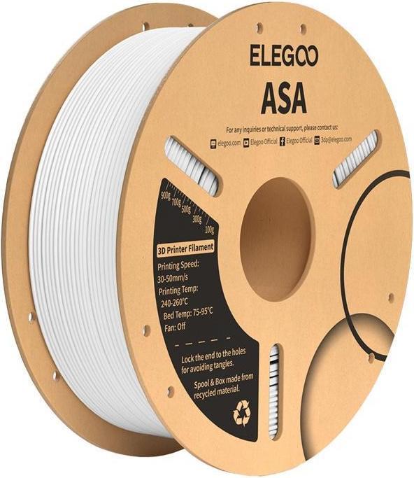 Actual product image Elegoo ASA Filament (White) (ASA, 1.75 mm, 1000 g)