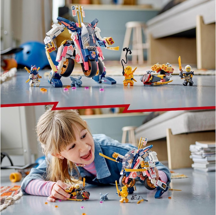 Actual product image LEGO Ninjago Sora's Mech transforms into a racing bike (71792). (71792, LEGO Ninjago)