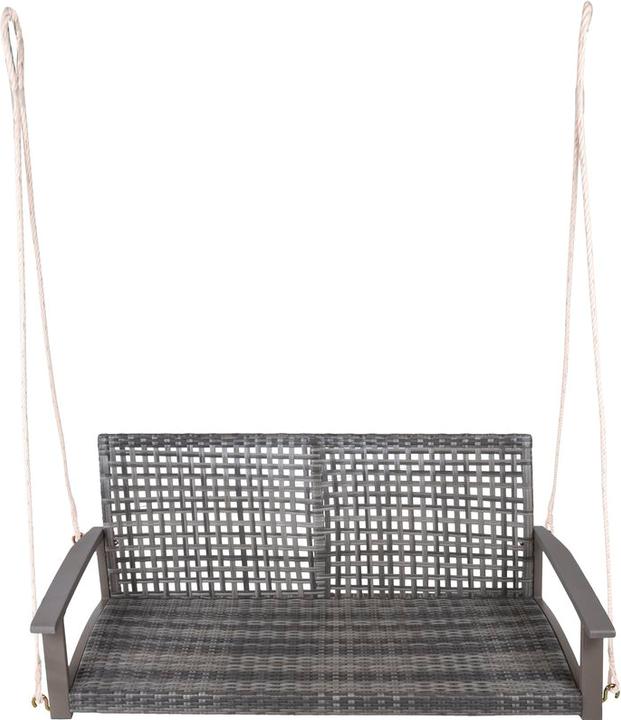 Garden Pleasure Panchina sospesa Cuneo 970387 plastica grigia 114,0 cm