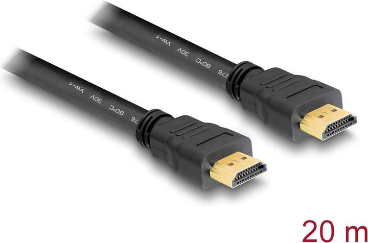 Productafbeelding Delock HDMI (Type A) - HDMI (Type A) (20 m, HDMI)