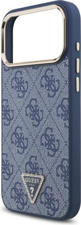Produktbild Guess Case Magsafe 4G PU Leather Case With Triangle Logo And Gold Metal Camera Frame For iPhone 17 P (Apple iPhone 17 Pro Max)