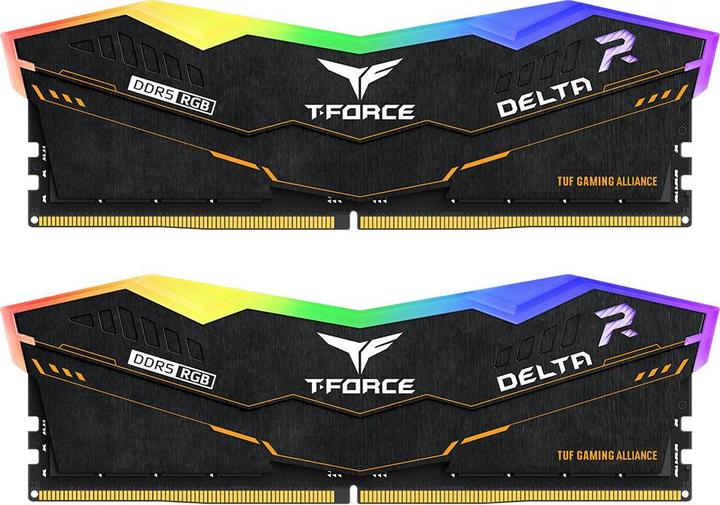 Actual product image Team Group D532GB 6000-38 Delta TUF RGB bk K2 TEM (2 x 16GB, 6000 MHz, DDR5 RAM, DIMM)