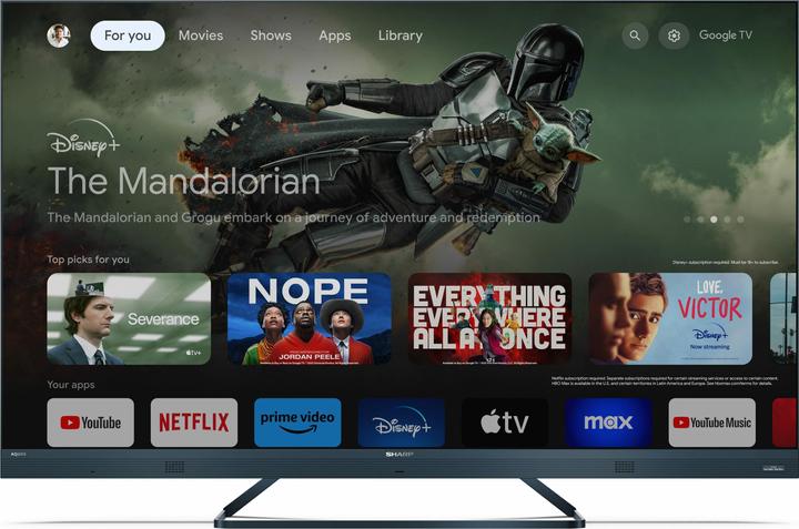 Actual product image Sharp 55FQ5EG (55", QLED, 4K, 2023)