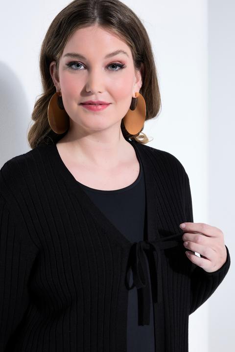 Produktbild Miamoda Strickjacke, körpernahe Passform, Volants (58, 60)