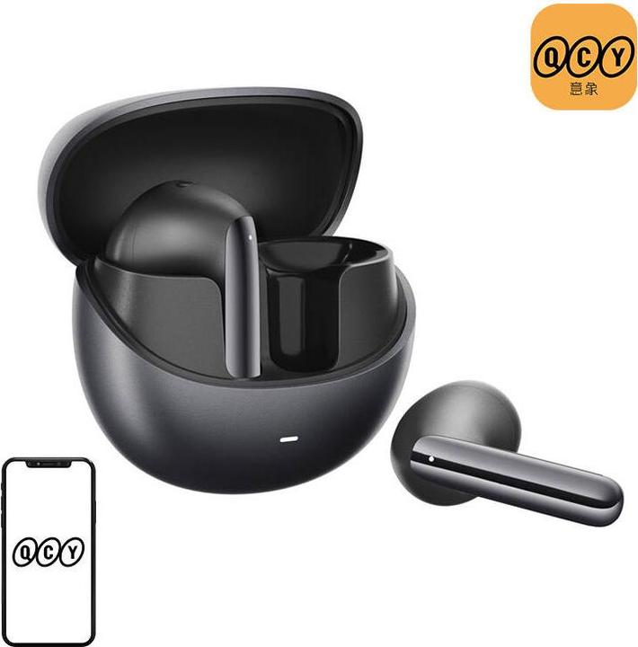 Image du produit QCY Ecouteurs HT10 TWS, ANC (noir) (ANC, 5.50 h, Sans fil)