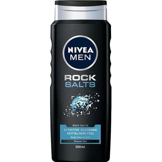 NIVEA, Duschmittel, Men Rock Salts For Face. Body I (500 ml)