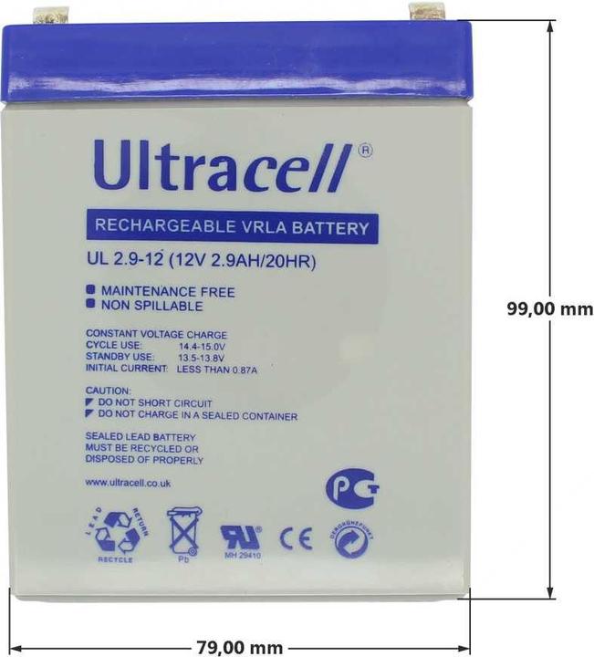 Produktbild Ultracell Akku UL2.9-12 (12 V, 2.90 Ah)