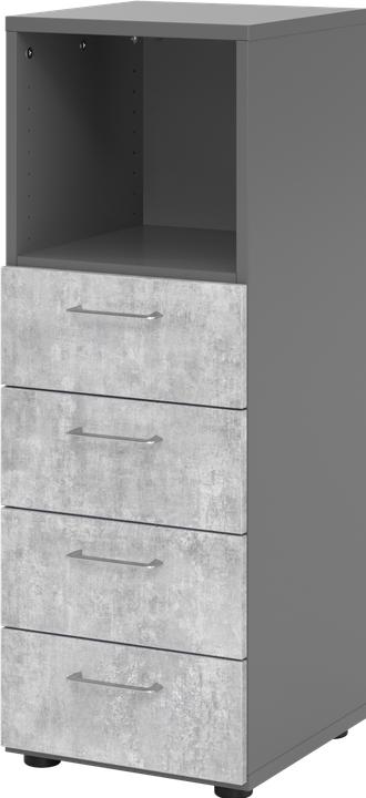 Image du produit MC MySchrank Basic Combi 4 tiroirs + étagère (40 x 42 x 110 cm)