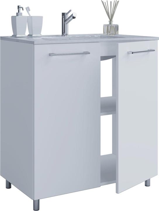 Produktbild VCM 2-tlg. Stand Waschplatz Waschtisch Badinos Drehtüren