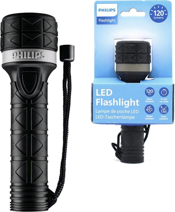 Actual product image Philips LED Flashlight Rubber (25 lm)