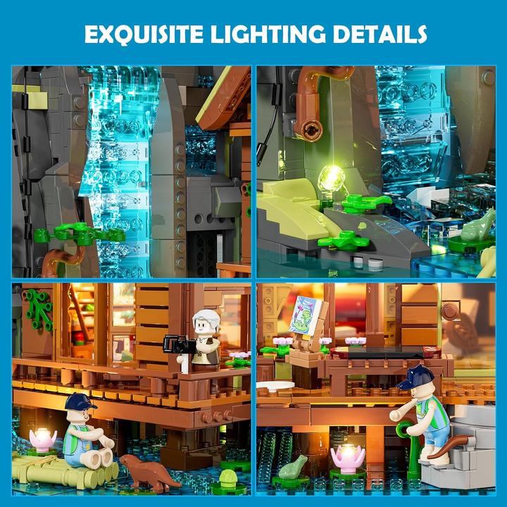 Actual product image Lumibricks Waterfall Cabin