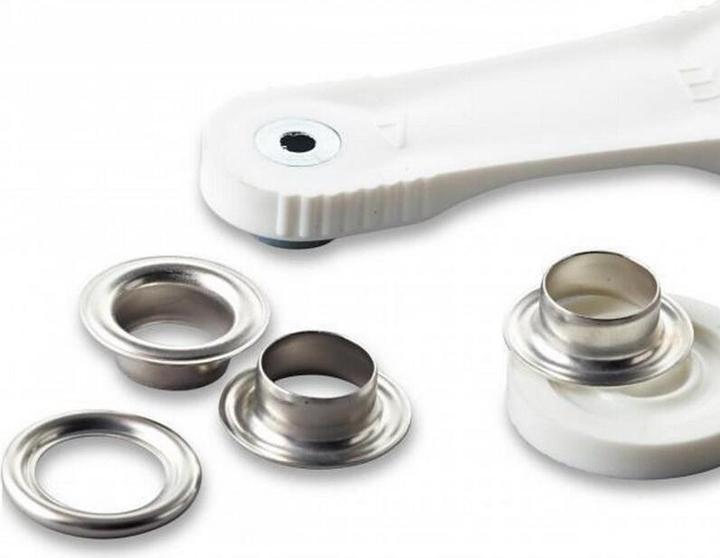 Produktbild Prym Ösen + Scheiben, altmessing 4 mm, Karte 50 Stk.