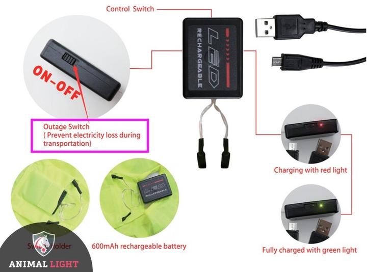 Produktbild Animal Light LED Leuchtweste Flex (One Size)