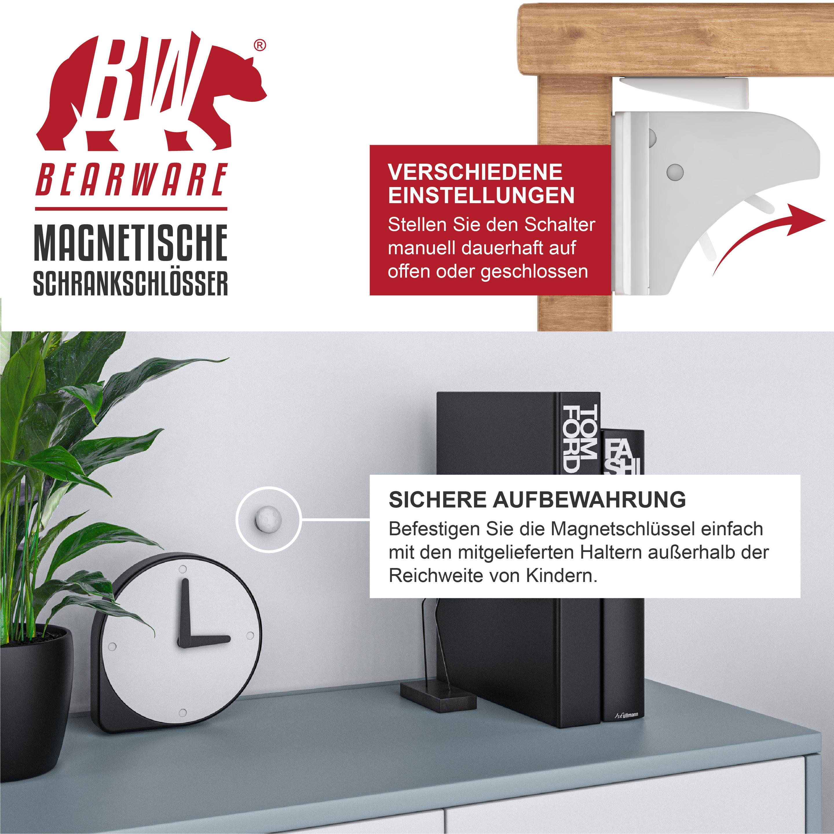 Thumbnail - Bearware, Kindersicherung, 10x Babysicherung Schrankschloss Set