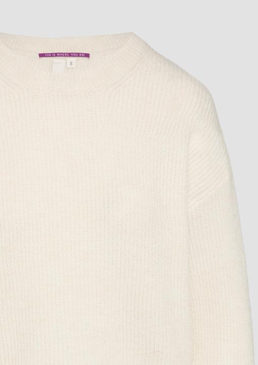 Produktbild S.Oliver Strickpullover Melierter Strickpullover mit überschnittenen Ärmeln (M)