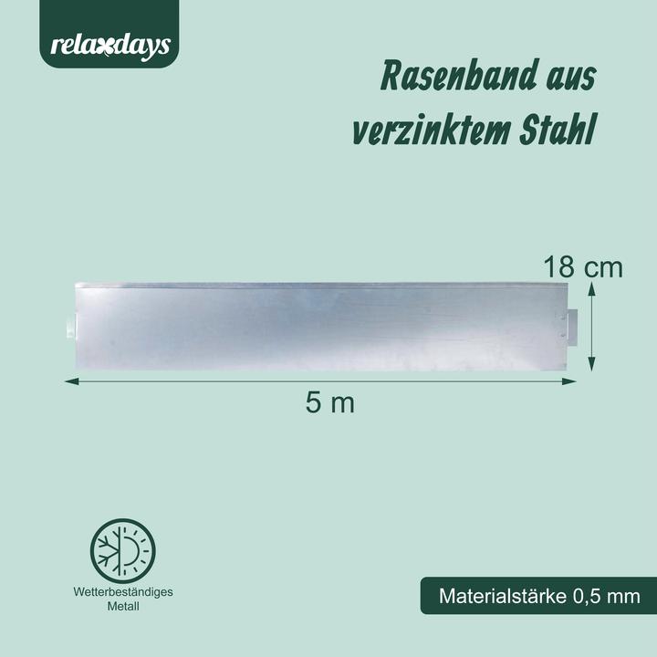 Productafbeelding Relaxdays Rasenkanten-Set (100 cm)