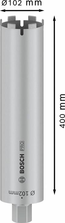 Image du produit Bosch Professional Zubehör PRO Core Cutter dry, 102 x 400 mm, 1 1/4 pouce UNC (102 millimètres)