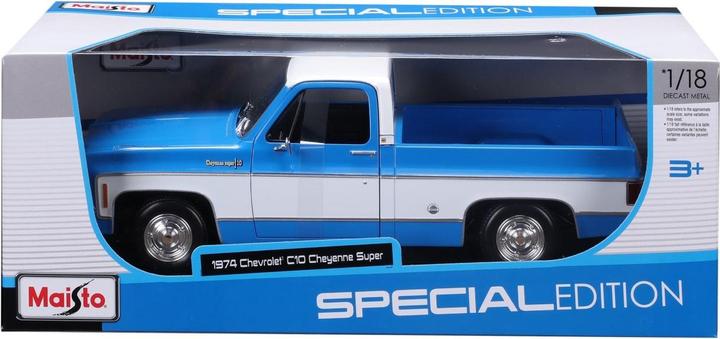 Image du produit Maisto Chevrolet Cheyenne Super C10 1974 1/18 blau